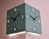 SearchFindOrder Sculpture Square Timepiece Innovative Dual-Face Minimalist Wall Clock