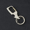 SearchFindOrder Silver Foldable Mini Knife & Bottle Opener Keychain