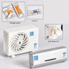 SearchFindOrder Silver Orange set Solar-Powered Aroma Enhancer & Decorative Mini Air Conditioner