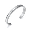 SearchFindOrder Silver Shaped Stainless Steel Hair Band Bracelet