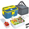 SearchFindOrder SKY BLUE / us Stainless Steel Lunch Box with Electric Heating