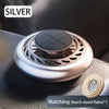 SearchFindOrder sliver Solar Spin Fresh Breeze Innovative UFO Car Air Purifier with Long-Lasting Fragrance