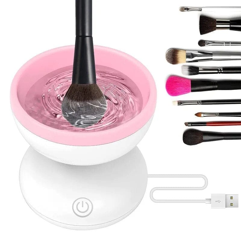 Electric Makeup Brush Cleaner Machine - Portable Automatic USB Cosmetic  Brushes Cleaner for All Size Beauty Makeup Brush Set, Liquid Foundation,  Contour, Eyeshadow, Blush Brush 