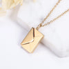 SearchFindOrder Stainless Steel Love Letter Envelope Pendant Necklace