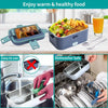 SearchFindOrder Stainless Steel Lunch Box with Electric Heating