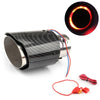 SearchFindOrder Straight Edge Red Carbon Fiber LED Car Exhaust Muffler Pipe Tip