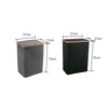 SearchFindOrder Tri Section Extra Large Laundry Hamper with Lid