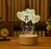 SearchFindOrder USB Warm White / LOVE 3D Acrylic LED Lamp with Romantic Love Design for Home