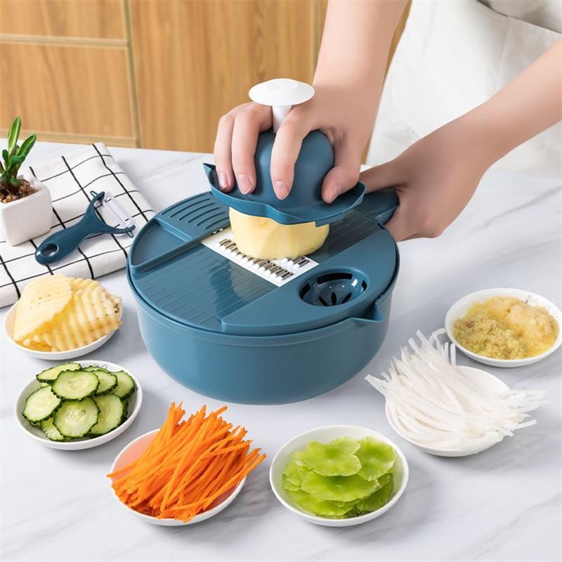 12 in 1 Multifunctional Vegetable Slicer Kitchen Chopping Food Chopper Salad