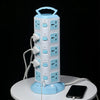 SearchFindOrder Versa Plug Pro Vertical Power Tower with Universal Outlets, USB Ports, and Overload Protection