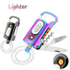 SearchFindOrder Versatile 5-in-1 Windproof Lighter Multitool: Keychain, Wine Opener, Knife, Flashlight, & Slotted Screwdriver