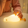 SearchFindOrder Warm Yellow Duck Glow Rechargeable Silicone Duck Night Light