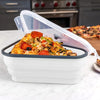 SearchFindOrder white / 1 / 5 | 1200ml Silicone Folding Pizza Slice Storage Box