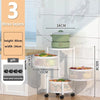 SearchFindOrder White 3 layers / China Modular Multilayer Kitchen Vegetable and Fruit Organizer