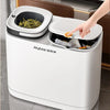 SearchFindOrder WHITE / 37.5x10.5x32.5cm Wet Dry Separation Trach Bin Nordic Chic Waste Management Solution