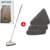 SearchFindOrder White-3x Mop Cloth 360° Rotatable Adjustable Mop