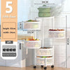 SearchFindOrder White 5 layers / China Modular Multilayer Kitchen Vegetable and Fruit Organizer