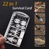 SearchFindOrder Wilderness Pro Card Versatile Outdoor EDC Survival Fishing Hook Card, Compact Multitool for Camping, Hiking, Fishing, and Hunting Adventures