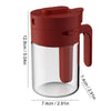 SearchFindOrder Wine Red / CHINA Airtight Lockable Transparent Glass Spice Jars with Spoon