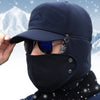 SearchFindOrder Winter Shield Hat Unisex Windproof Fleece Cap with Ear Protection