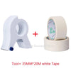 SearchFindOrder With 1pc White Tape Precision Tape Master Wall & Floor Painting Tape Dispenser for 1.88-2" x 60 Yard Standard Tapes