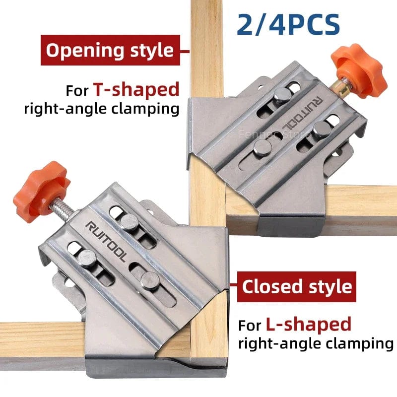 4pcs Woodworking 90 Degree Right Angle Clamp