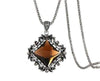 Orange Hestia Jewelry & Watches Brown Victorian Long Chain Necklace