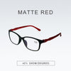 SearchFindOrder 0 / Matte Red Unisex Blue Light Protective Eyeglasses for Computers