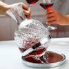 SearchFindOrder 1.5L Crystal Spinning Glass Wine Decanter