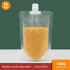 SearchFindOrder 10pcs Small size Clear Cereal & Beverage Sealing Bag With Handle (10 Pack)