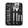 SearchFindOrder 16 Piece Set Stainless Steel BBQ Tool Set