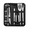 SearchFindOrder 18 Piece Set Stainless Steel BBQ Tool Set