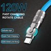 SearchFindOrder 180° Rotatable 120w Super Fast Charging Cable