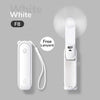 SearchFindOrder 2000mAh White Fan F8 3 in 1 Handheld MiniFan with Flash Light and Portable Charger