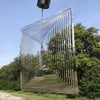 SearchFindOrder 25cm Square Heart & Tear Drop Spinning Wind Chimes