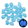 SearchFindOrder 25pcs / Blue Glow in the Dark Garden Pebbles