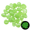 SearchFindOrder 25pcs / Green2 Glow in the Dark Garden Pebbles