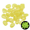 SearchFindOrder 25pcs / Yellow Glow in the Dark Garden Pebbles