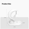 SearchFindOrder 3-In-1 Crescent Moon Night Light Wireless Phone Charger with Bluetooth Speaker