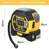 SearchFindOrder 3-in-1 High-Precision Laser Rangefinder, 5m Tape & Infrared Distance Meter