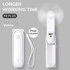 SearchFindOrder 4600mAh White Fan F8X Plus 3 in 1 Handheld MiniFan with Flash Light and Portable Charger