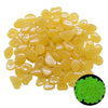 SearchFindOrder 50pcs / Dark yellow Glow in the Dark Garden Pebbles