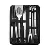 SearchFindOrder 9 Piece Set Stainless Steel BBQ Tool Set