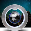 SearchFindOrder Black Circle Mount with Light / UK PLUG FloatingAnti-Gravity LED World Map Lamp