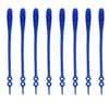 SearchFindOrder Blue 16pc/pack No Tie Elastic Silicone Shoelaces