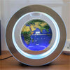 SearchFindOrder Blue Circle Mount with Light / UK PLUG FloatingAnti-Gravity LED World Map Lamp