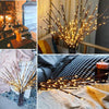 SearchFindOrder christmas 20 Bulbs LED Willow Branch Lights