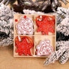 SearchFindOrder christmas Set6 Wooden Christmas Tree Pendant Ornaments (12pcs)