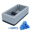 SearchFindOrder Dark Gray Dispenser with 100pcs (50) Pairs Automatic Shoe Cover Dispenser