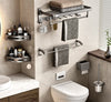 SearchFindOrder Easy Organizer Bathroom Aluminum Foldable Towel Rack